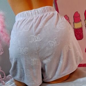 JUICY COUTURE Purple Velour Cloth Shorts Size XL NWT 2079